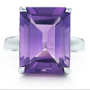 Tiffany & Co. emerald-cut cocktail ring. A…